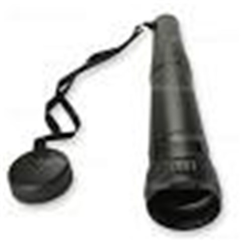 Telescopic Plan Tube 2500 720mm-1240mm Black 80mm Diameter